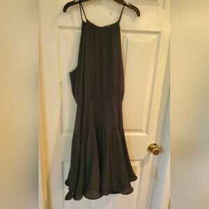 Milly black cocktail dress, size 10, sleeveless, silk